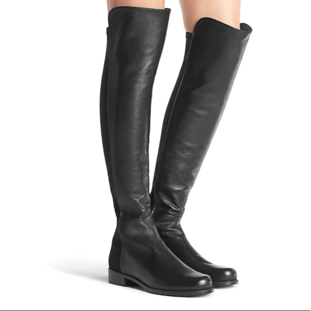 Stuart Weitzman 5050 Leather Over-The-Knee Boots